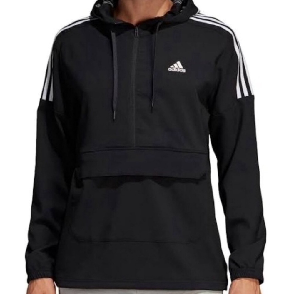 Adidas Original 3 Stripe Half Zip Mens Windbreaker